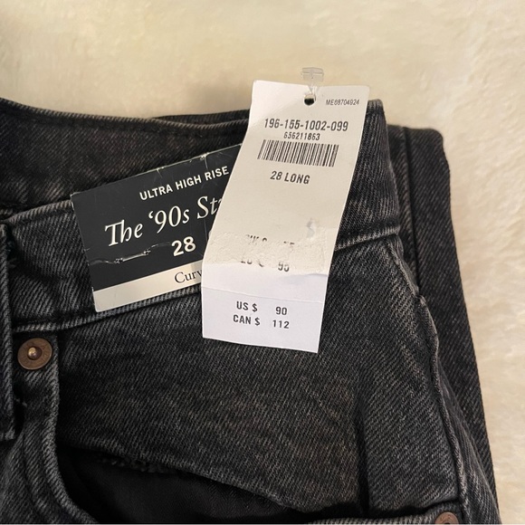 Abercrombie & Fitch The 90’s Relaxed Jeans High Rise Size 28/6L NWT - Picture 4 of 4
